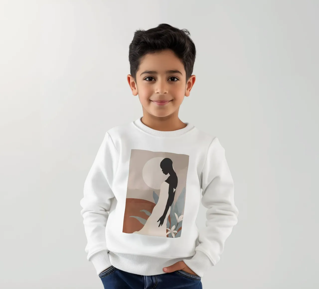 Chica tropical 22 sudadera para niño de ThingDesign