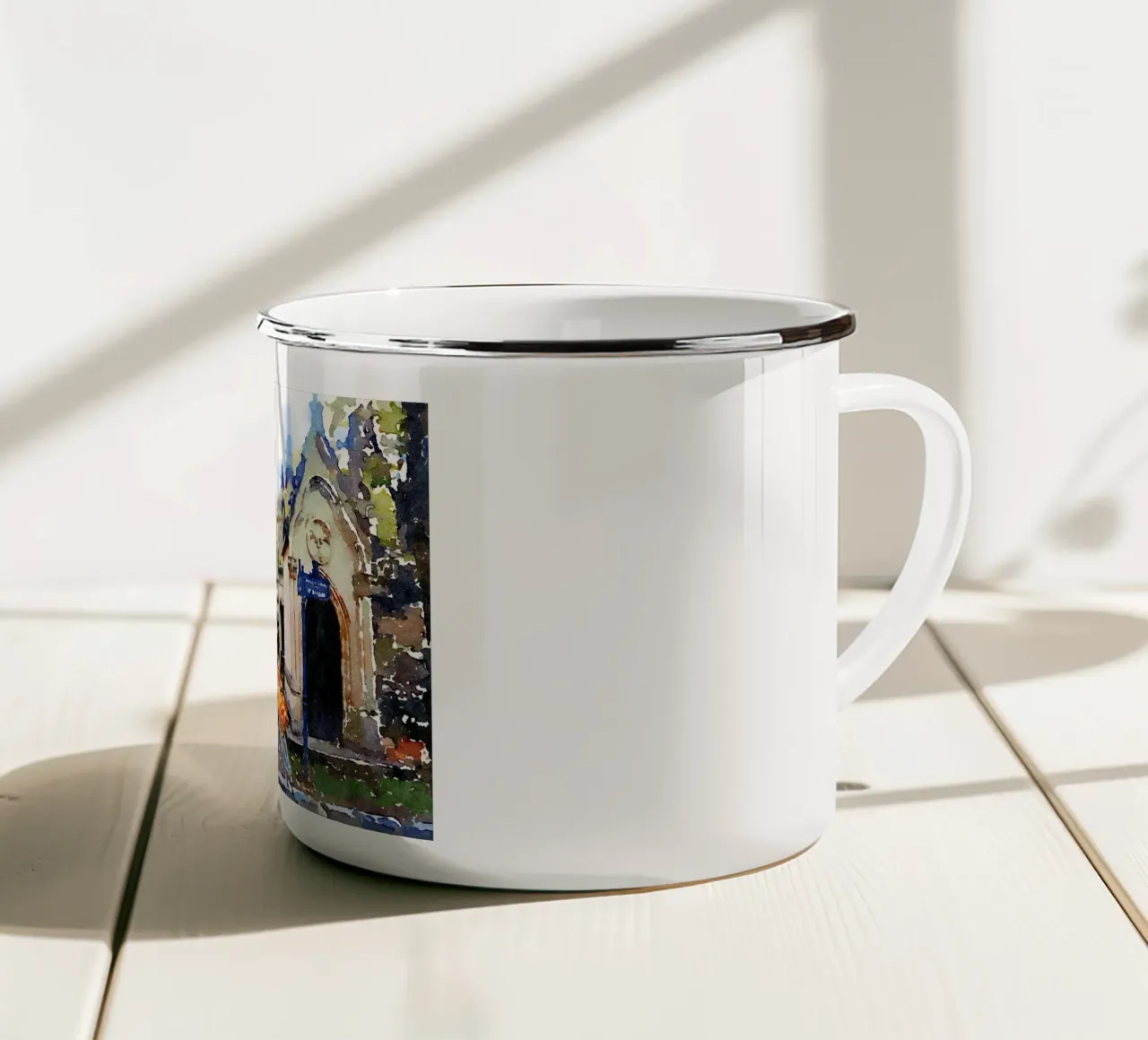 Montmartre tazza in smalto da Massimo Frascogna