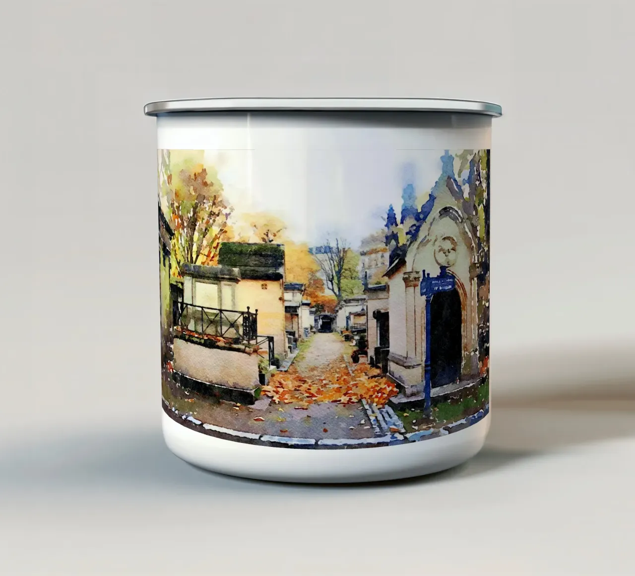 Montmartre tazza in smalto da Massimo Frascogna
