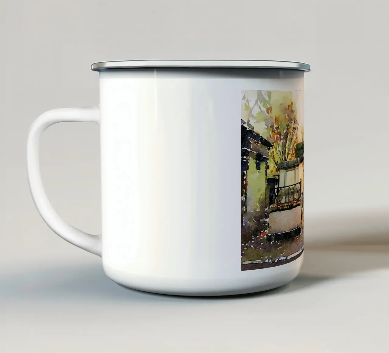 Montmartre tazza in smalto da Massimo Frascogna
