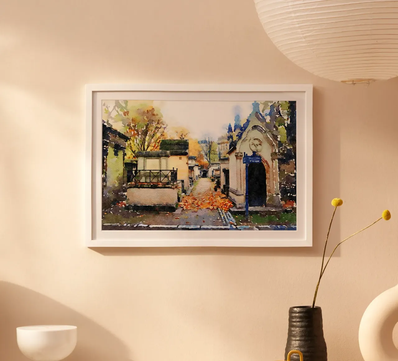 Montmartre poster con telaio in plastica da Massimo Frascogna