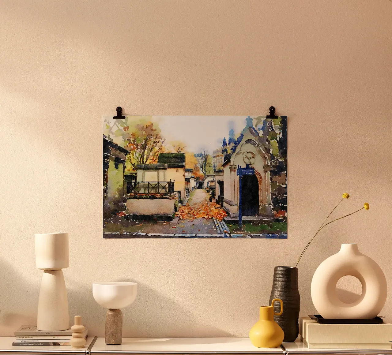 Montmartre poster con telaio in plastica da Massimo Frascogna