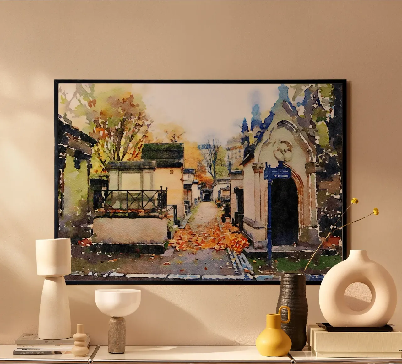 Montmartre poster con telaio in plastica da Massimo Frascogna