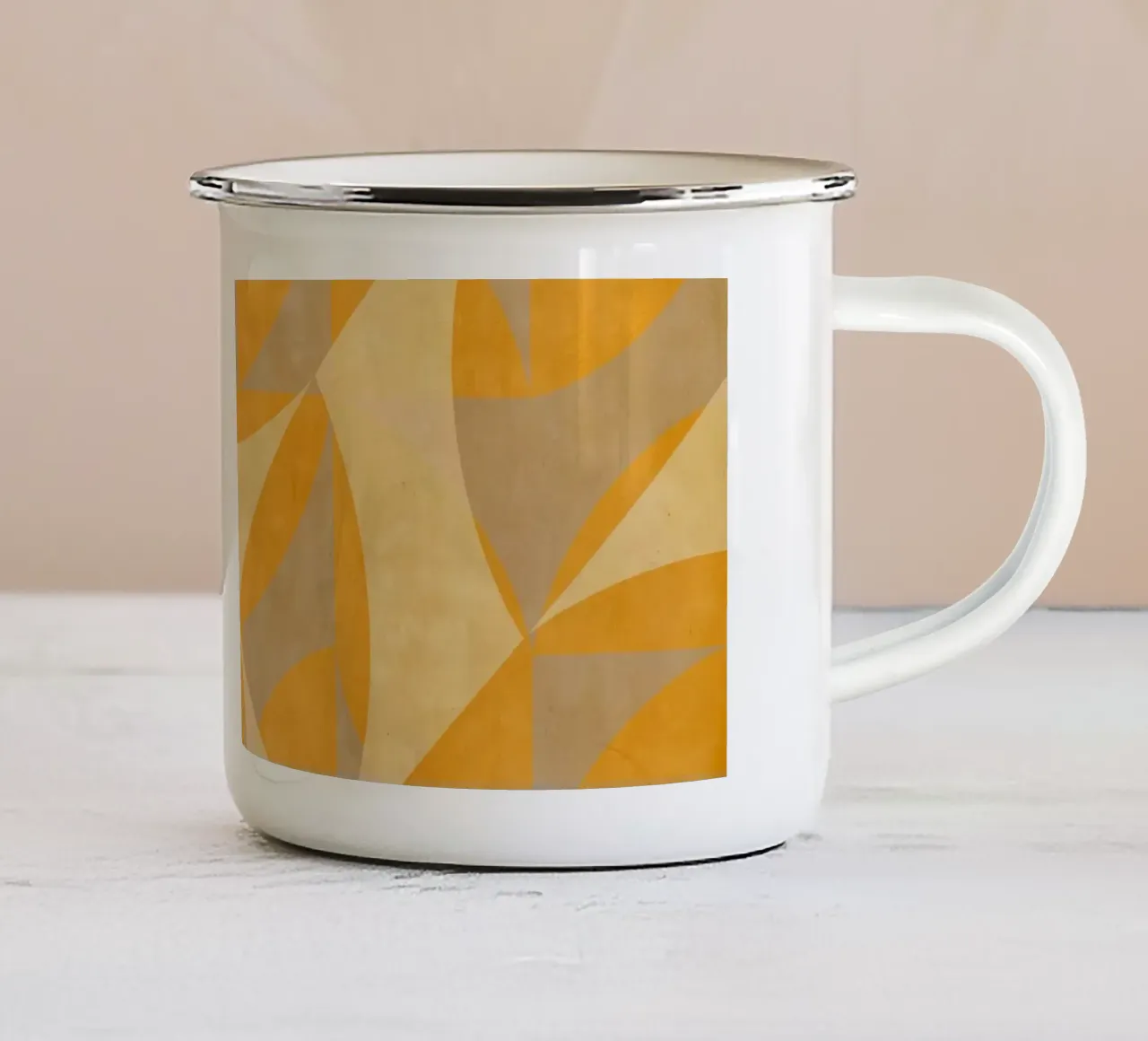 Geometrica Flip tazza in smalto da MirimoArt