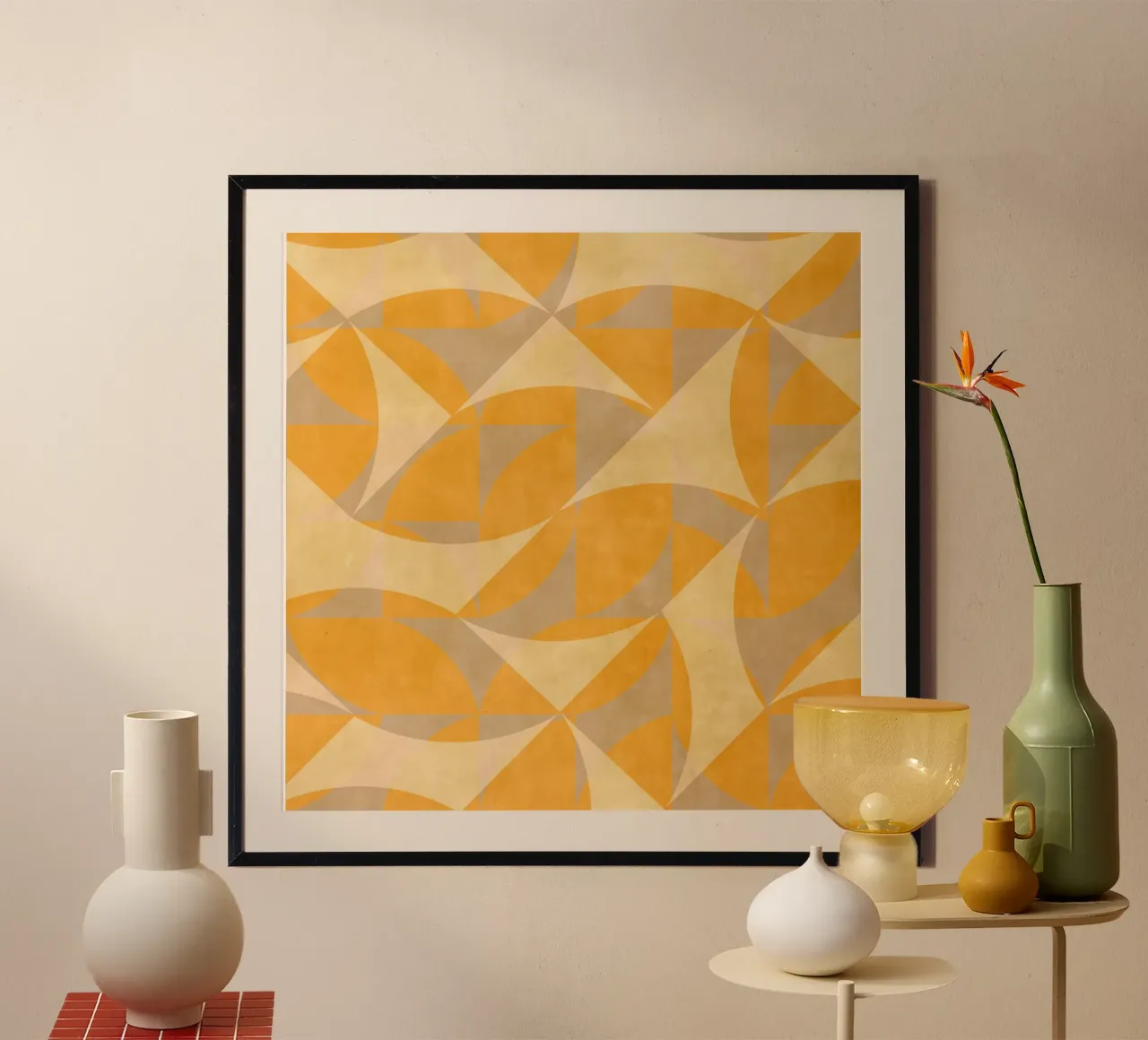 Geometrica Flip poster con telaio in plastica da MirimoArt
