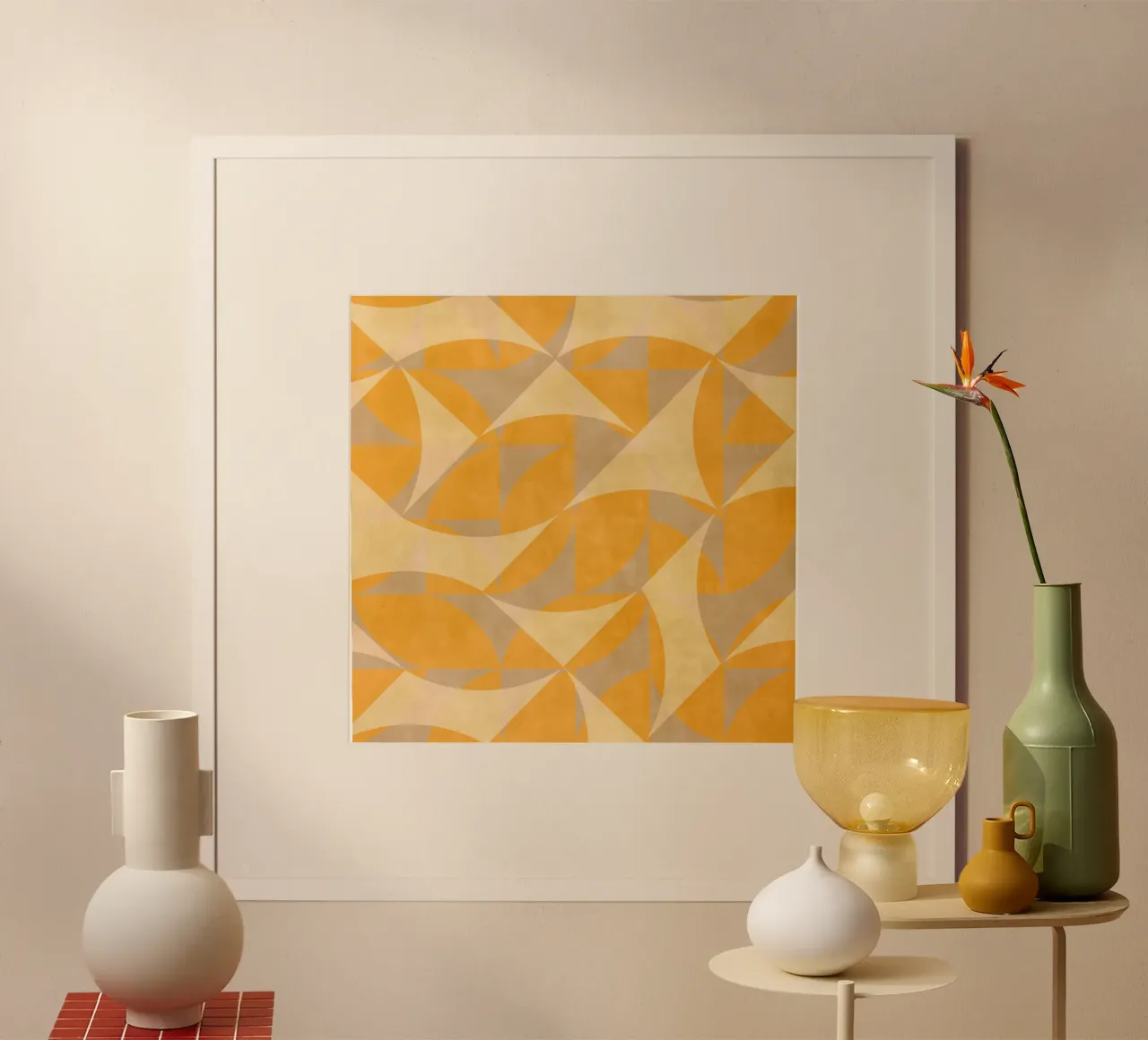 Geometrica Flip poster con telaio in plastica da MirimoArt
