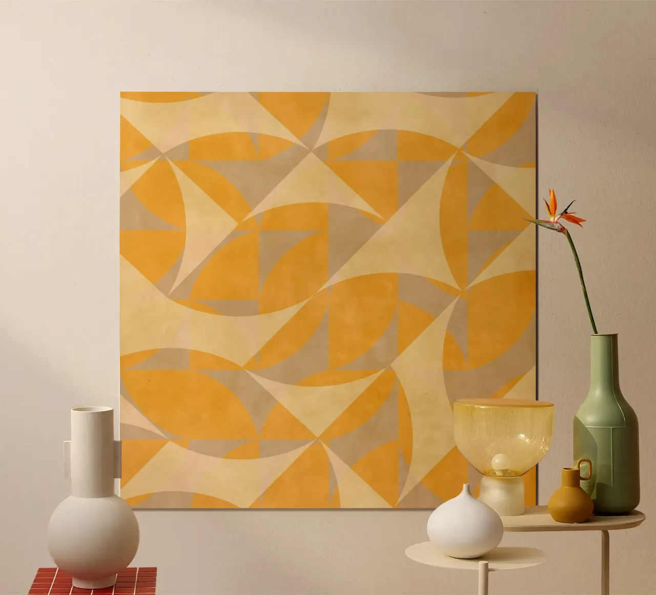 Geometrica Flip poster con telaio in plastica da MirimoArt
