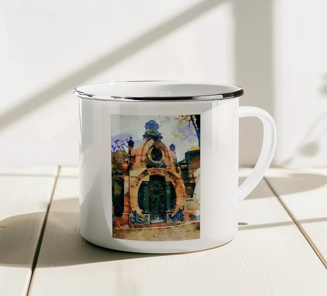 Montmartre tazza in smalto da Massimo Frascogna