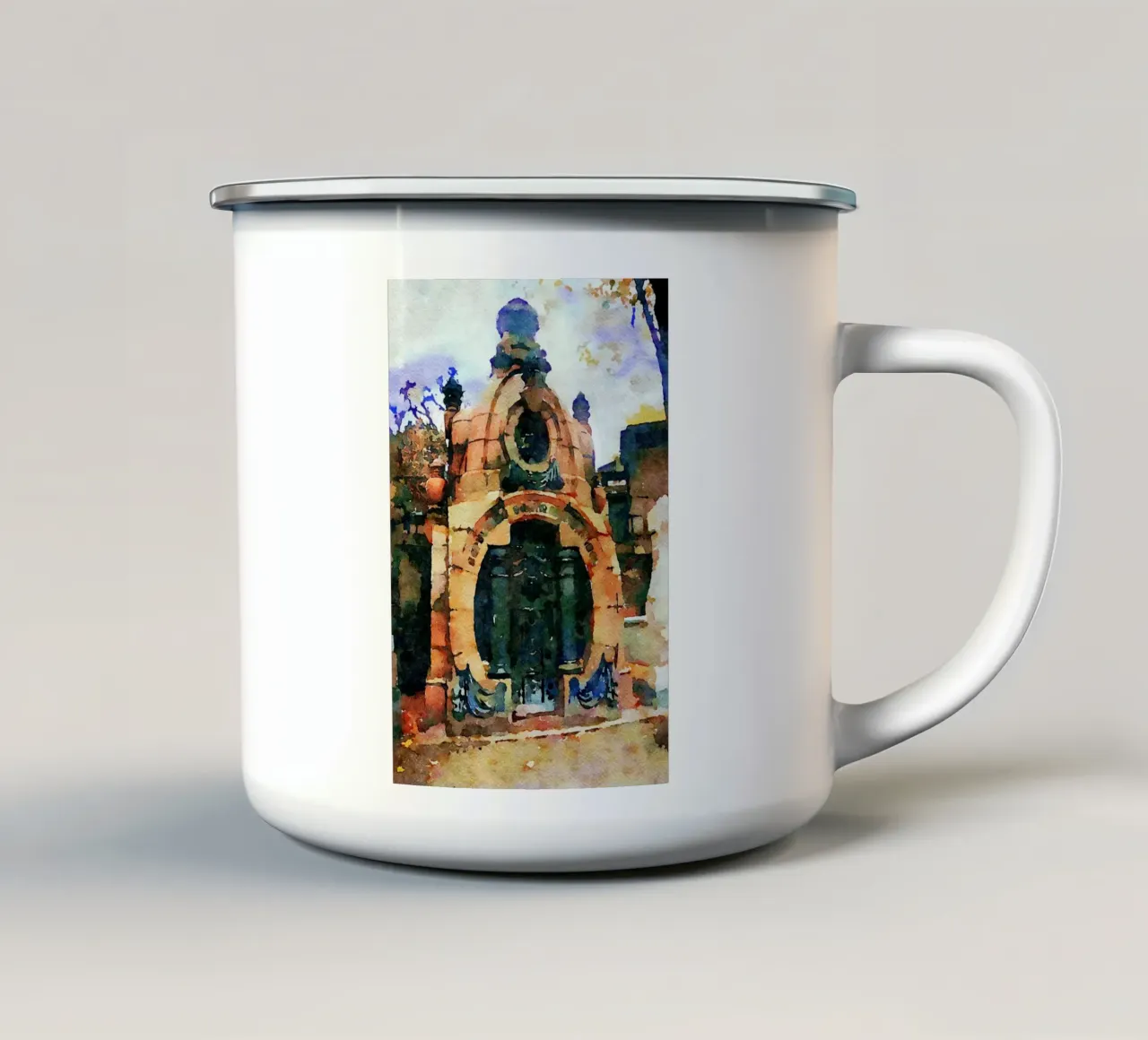 Montmartre tazza in smalto da Massimo Frascogna