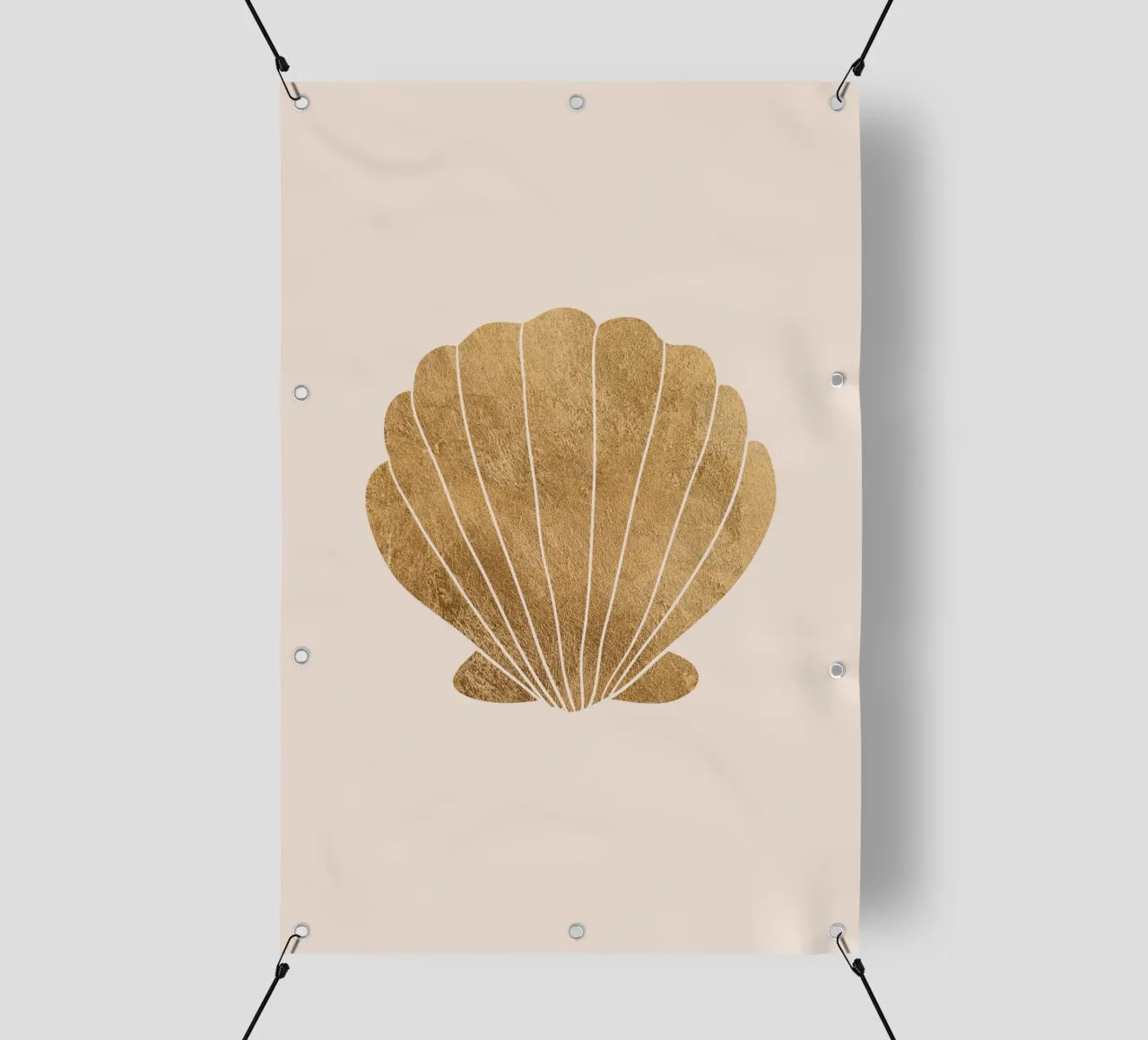 Gold clam shell telo in pvc da GraceDigitalArtCo