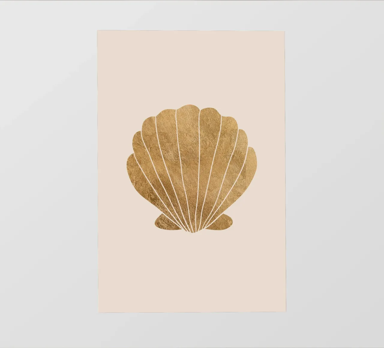 Gold clam shell telo in pvc da GraceDigitalArtCo