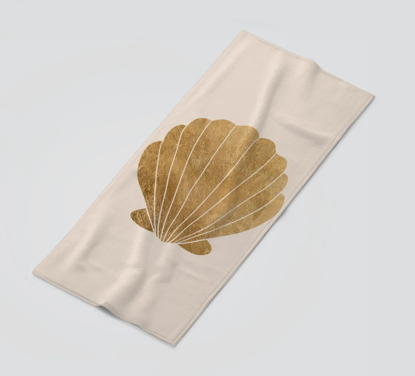 Gold clam shell telo mare da GraceDigitalArtCo