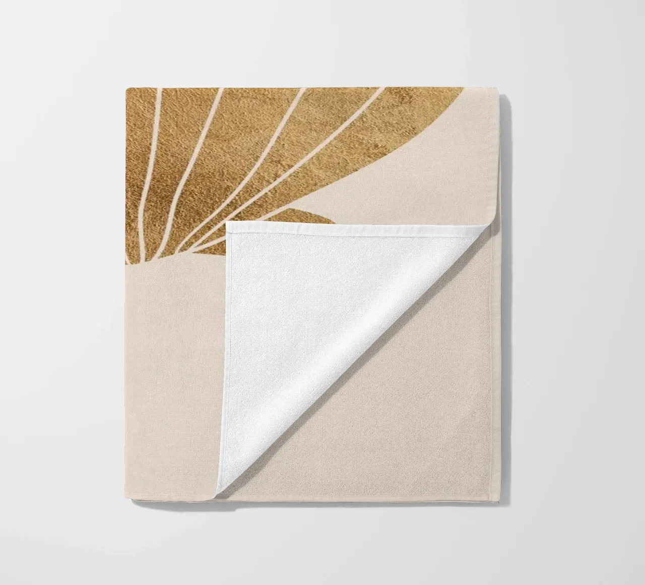 Gold clam shell telo mare da GraceDigitalArtCo