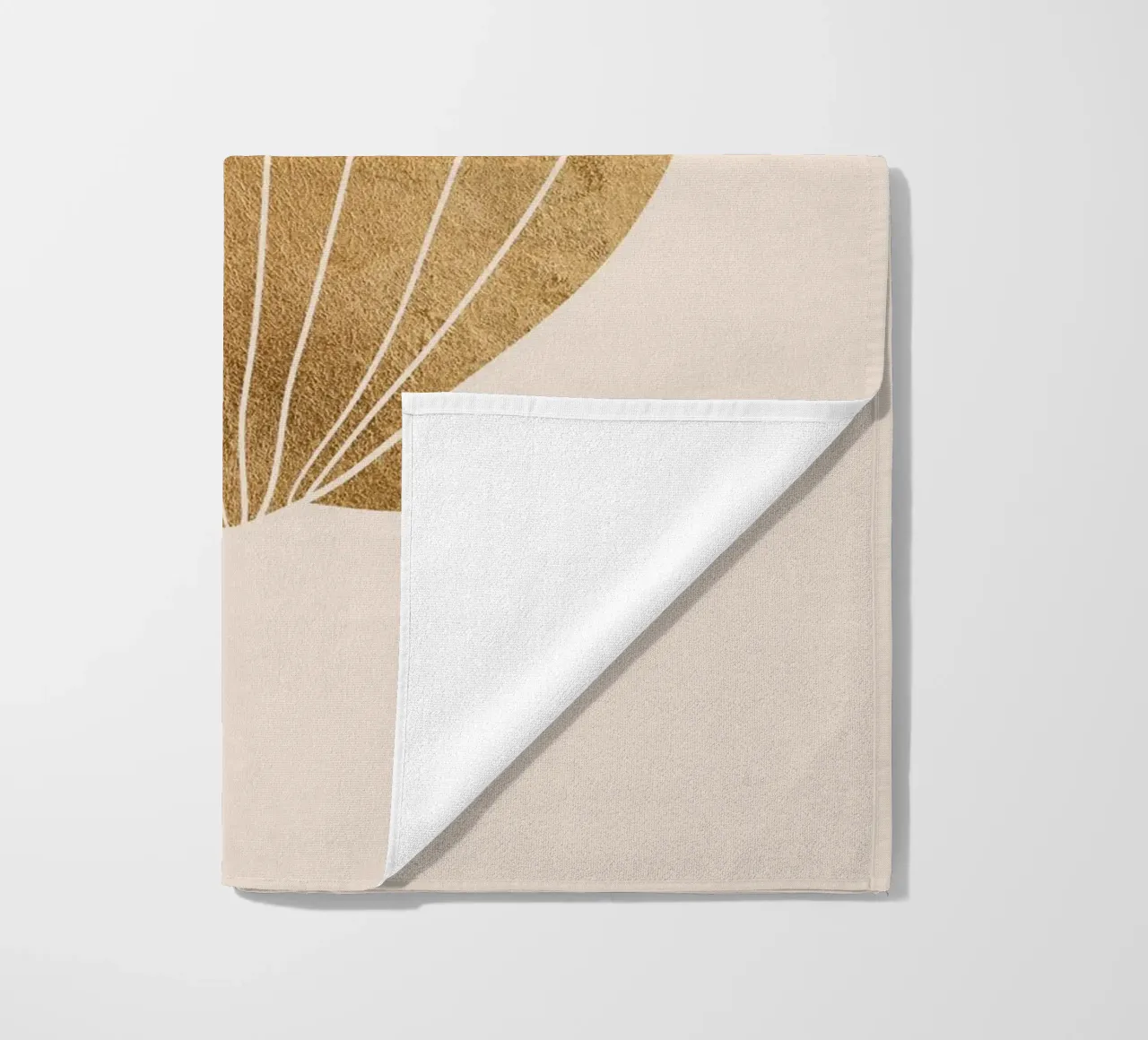 Gold clam shell telo mare da GraceDigitalArtCo