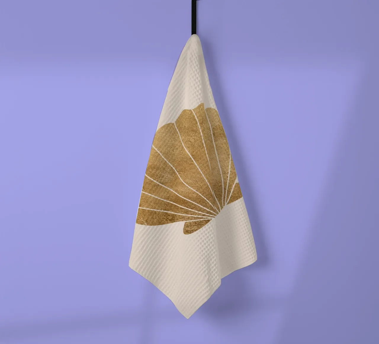Gold clam shell canovaccio da cucina da GraceDigitalArtCo