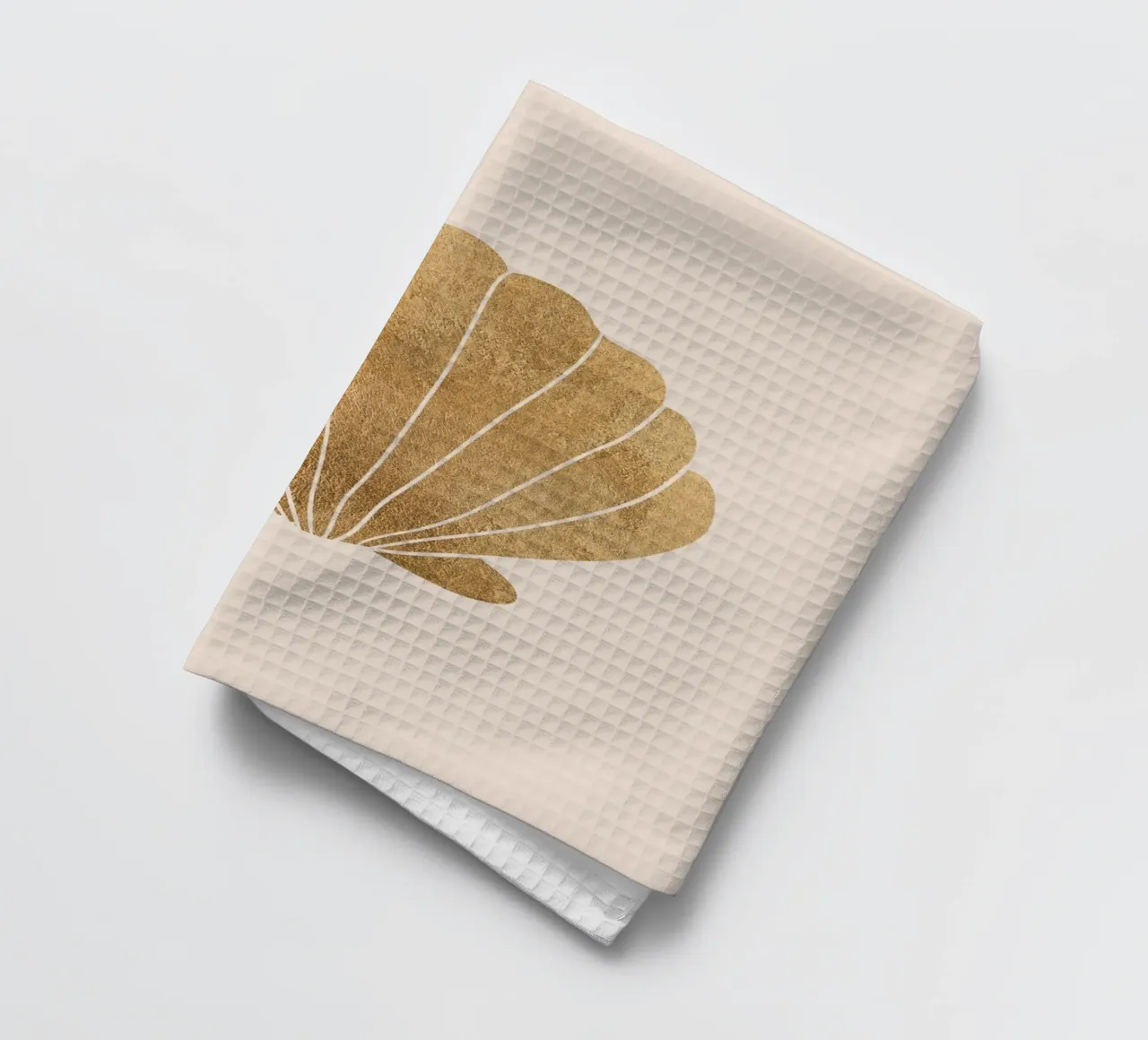 Gold clam shell canovaccio da cucina da GraceDigitalArtCo