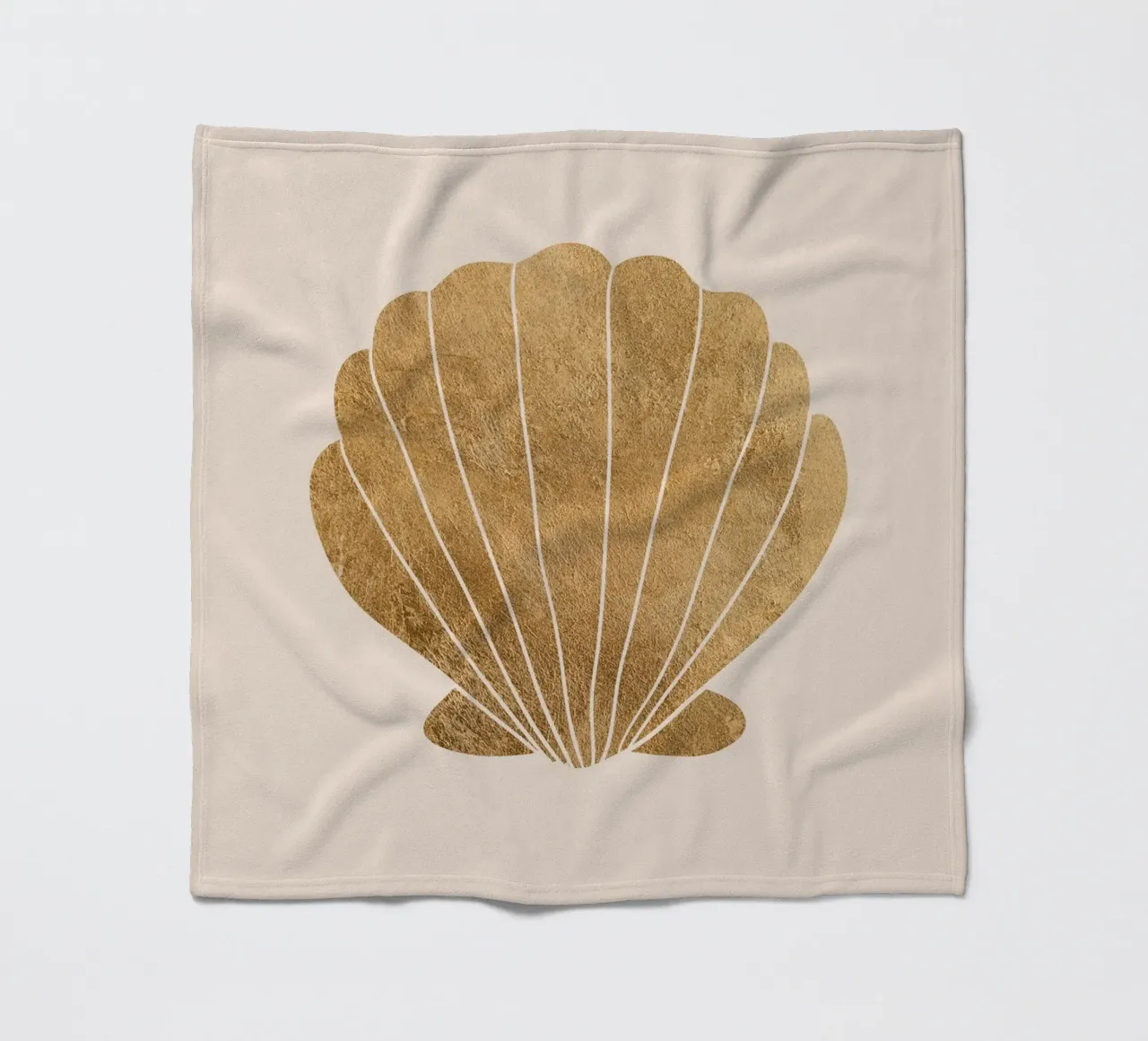 Gold clam shell coperta in pile da GraceDigitalArtCo
