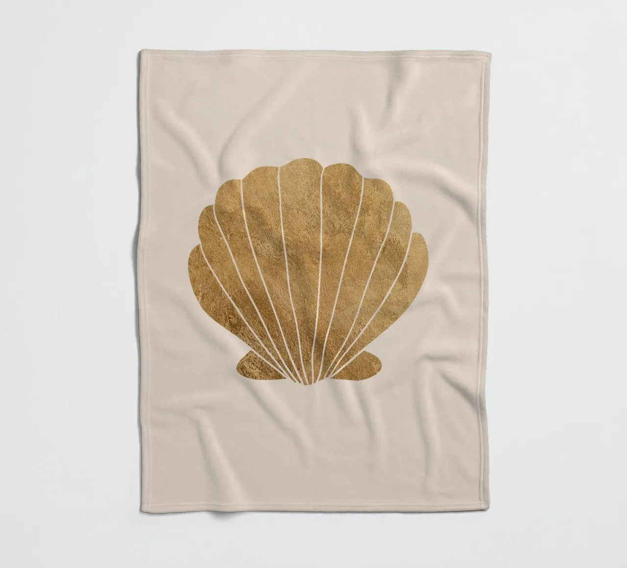 Gold clam shell coperta in pile da GraceDigitalArtCo
