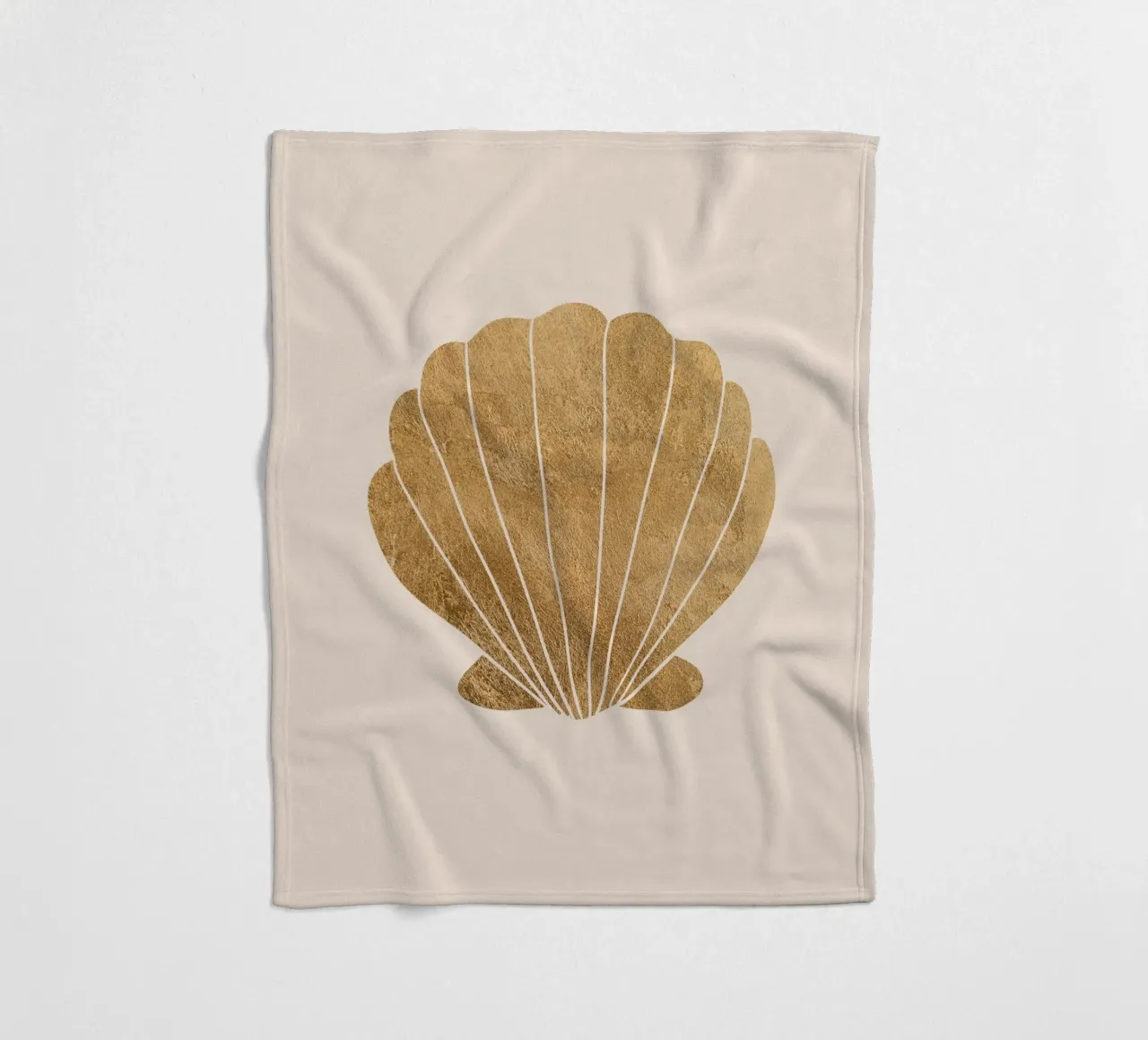 Gold clam shell coperta in pile da GraceDigitalArtCo