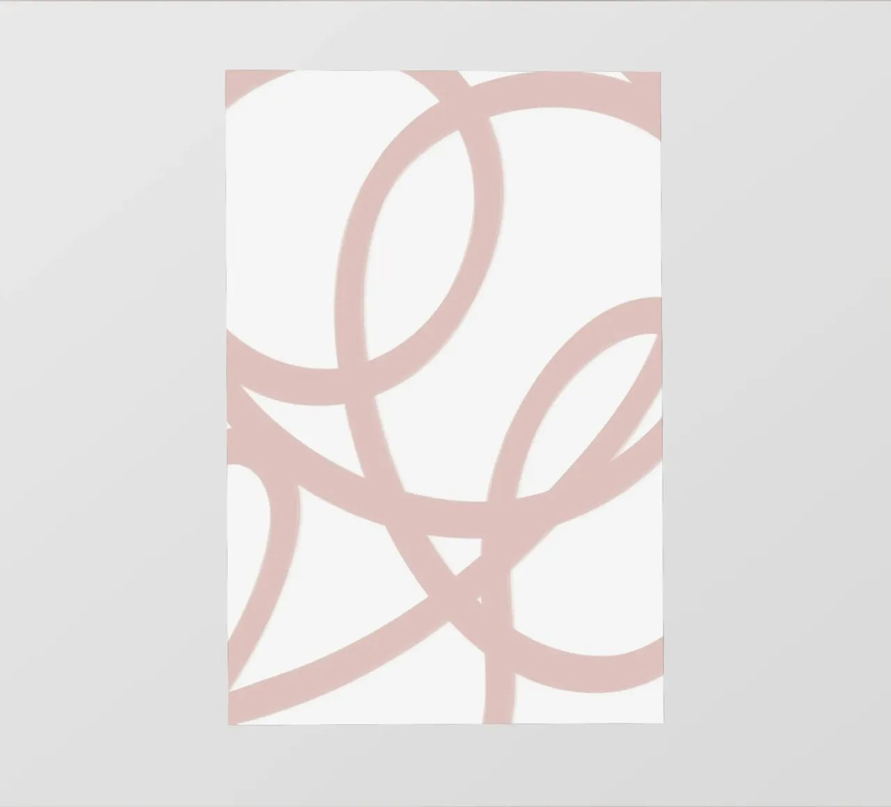Beige and White Abstract Swirls pellicola backlit da GraceDigitalArtCo