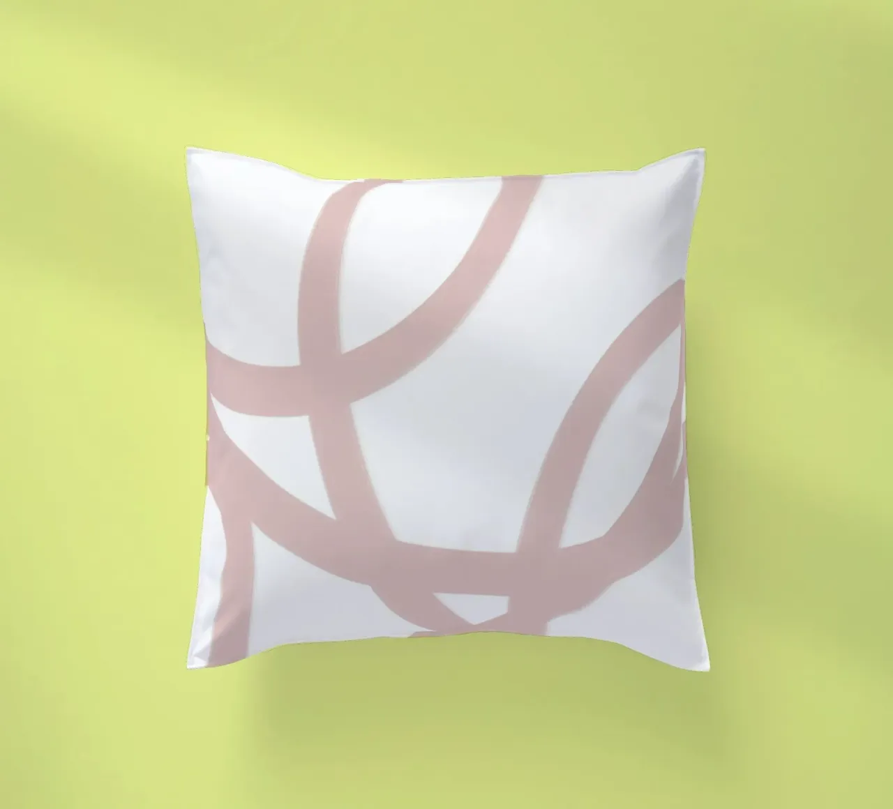 Beige and White Abstract Swirls cuscino da GraceDigitalArtCo