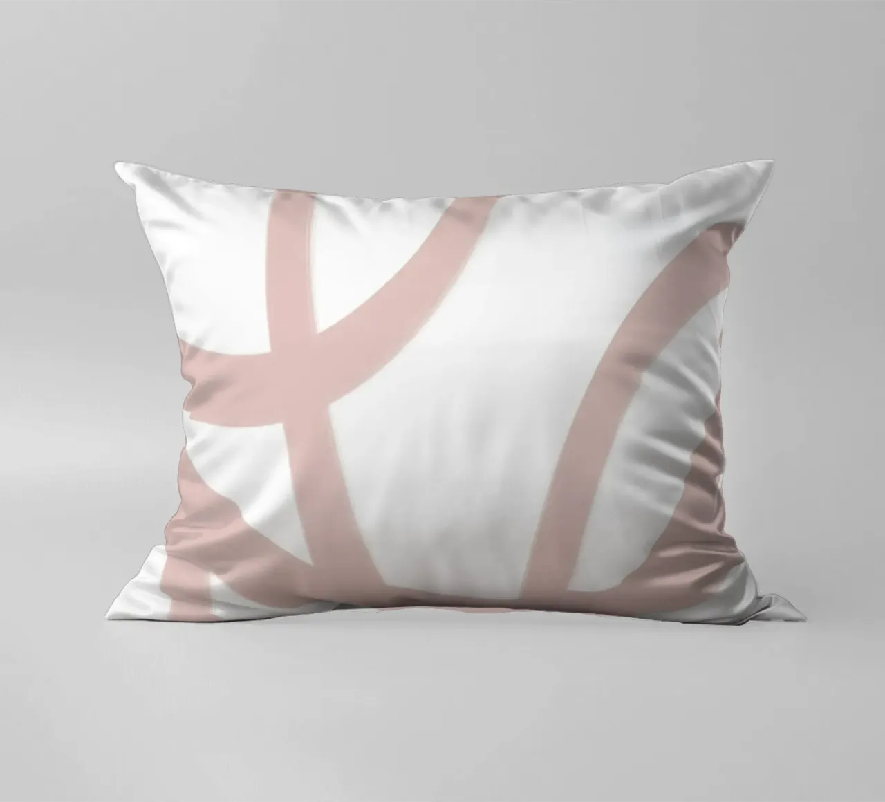 Beige and White Abstract Swirls cuscino da GraceDigitalArtCo