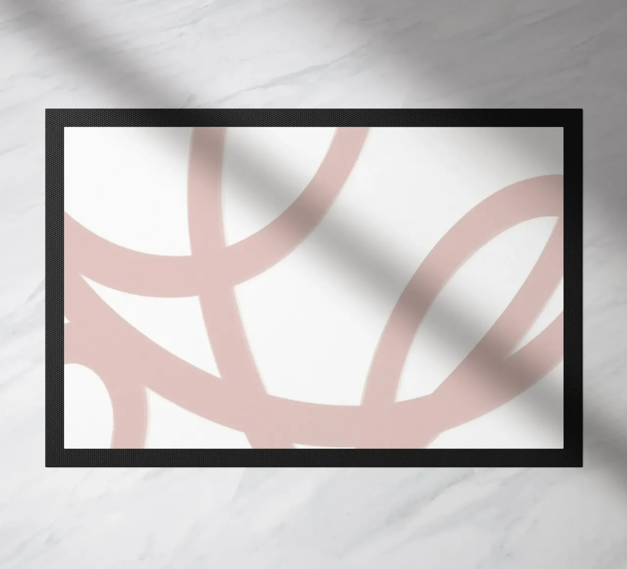 Beige and White Abstract Swirls zerbino da GraceDigitalArtCo