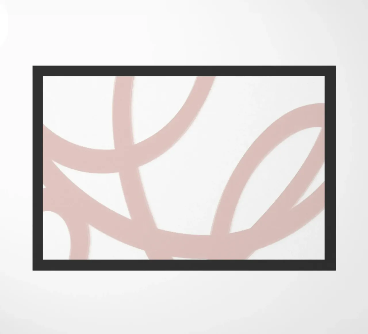 Beige and White Abstract Swirls zerbino da GraceDigitalArtCo