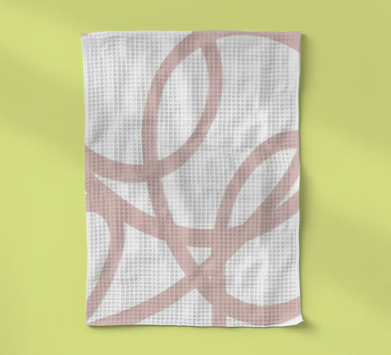 Beige and White Abstract Swirls canovaccio da cucina da GraceDigitalArtCo