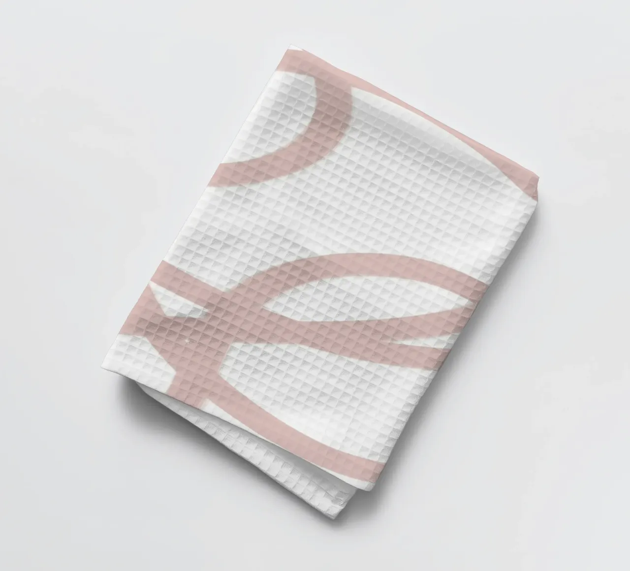 Beige and White Abstract Swirls canovaccio da cucina da GraceDigitalArtCo