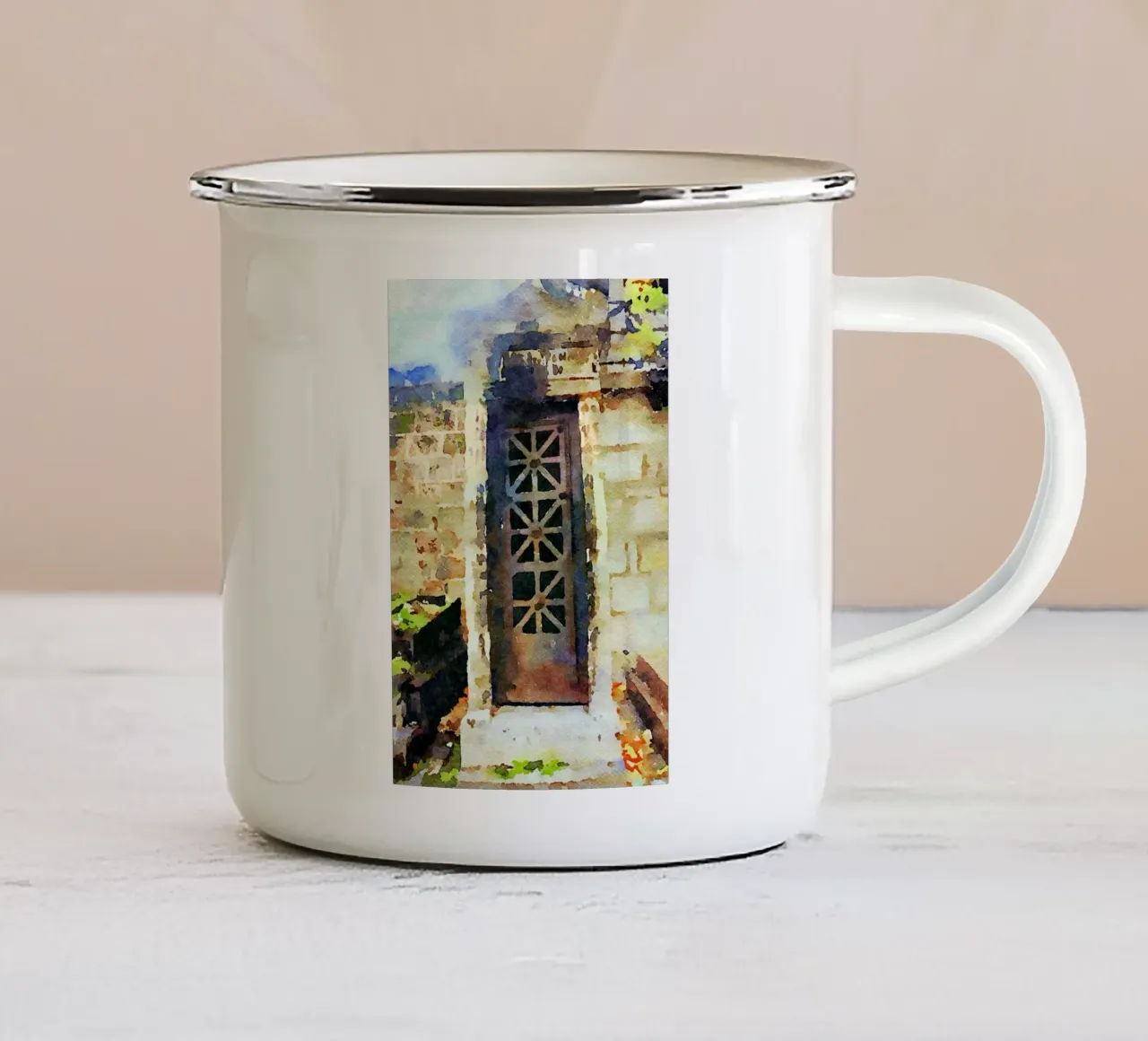 Montmartre tazza in smalto da Massimo Frascogna