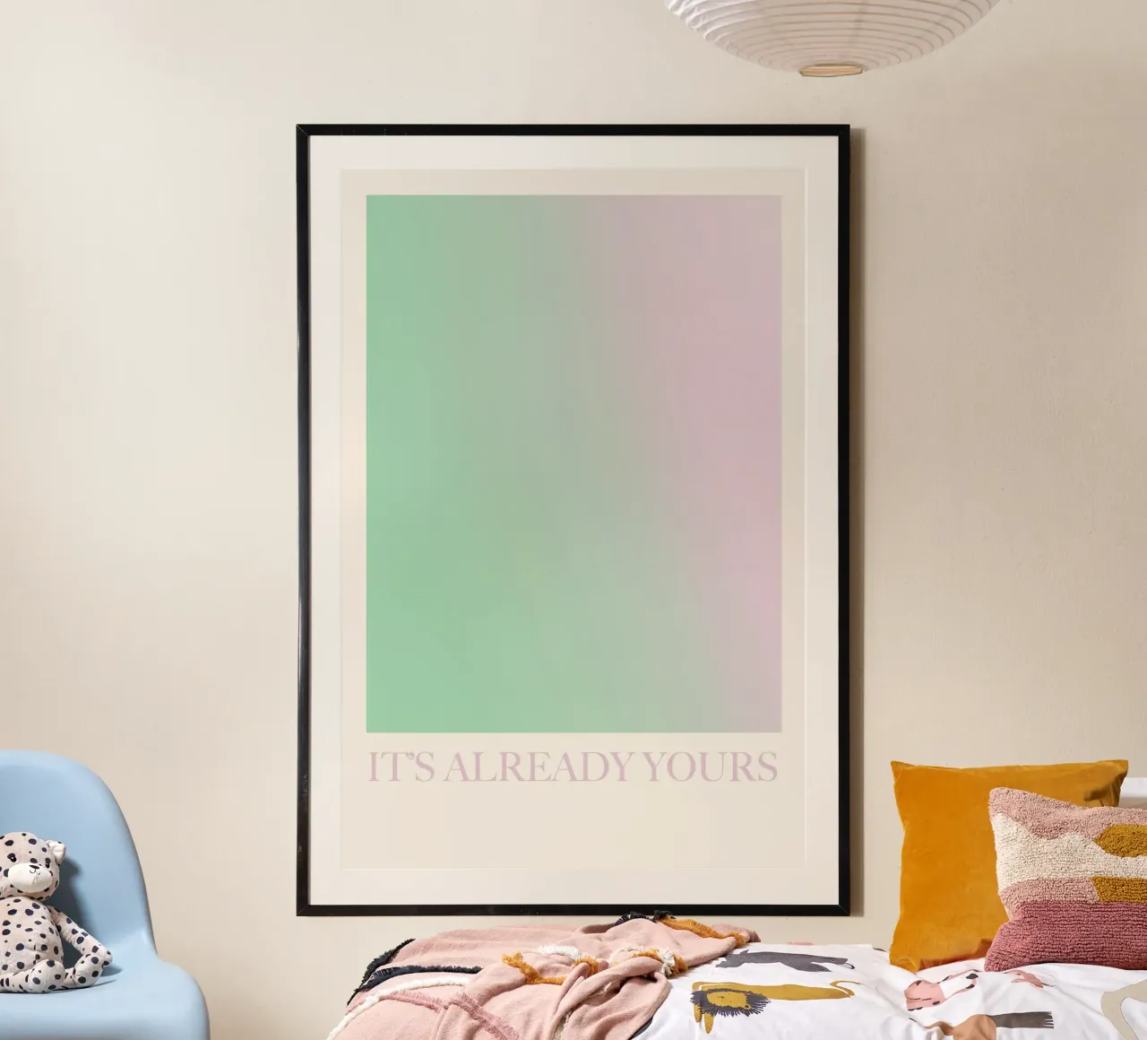 Manifestation Art poster con telaio in alluminio da GraceDigitalArtCo