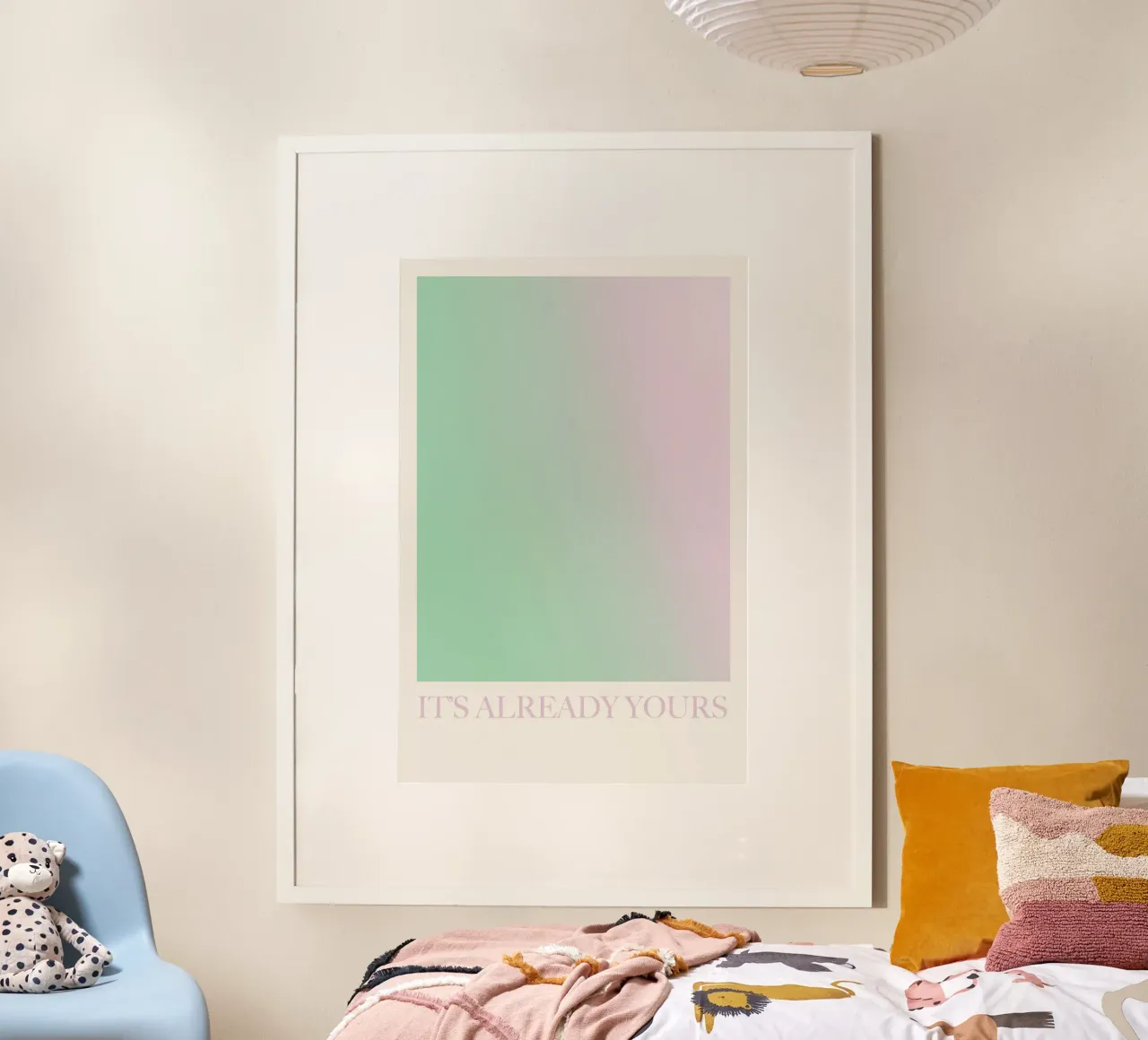 Manifestation Art poster con telaio in alluminio da GraceDigitalArtCo