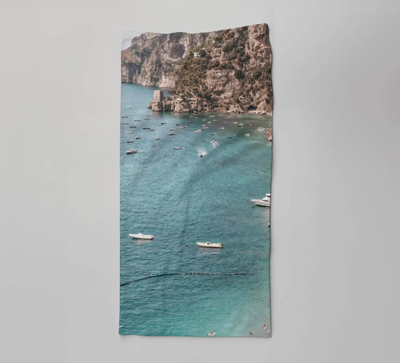 Positano Beach View asciugamano da bagno da GraceDigitalArtCo