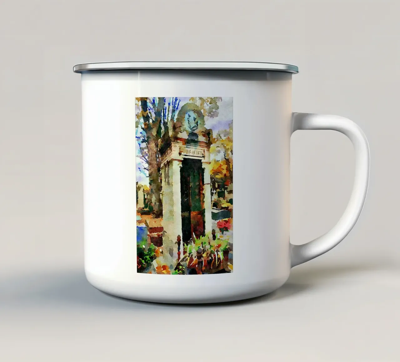 Montmartre tazza in smalto da Massimo Frascogna