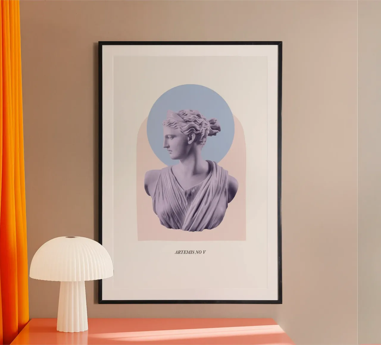 Goddess Purple and Pink Art poster con telaio in alluminio da GraceDigitalArtCo