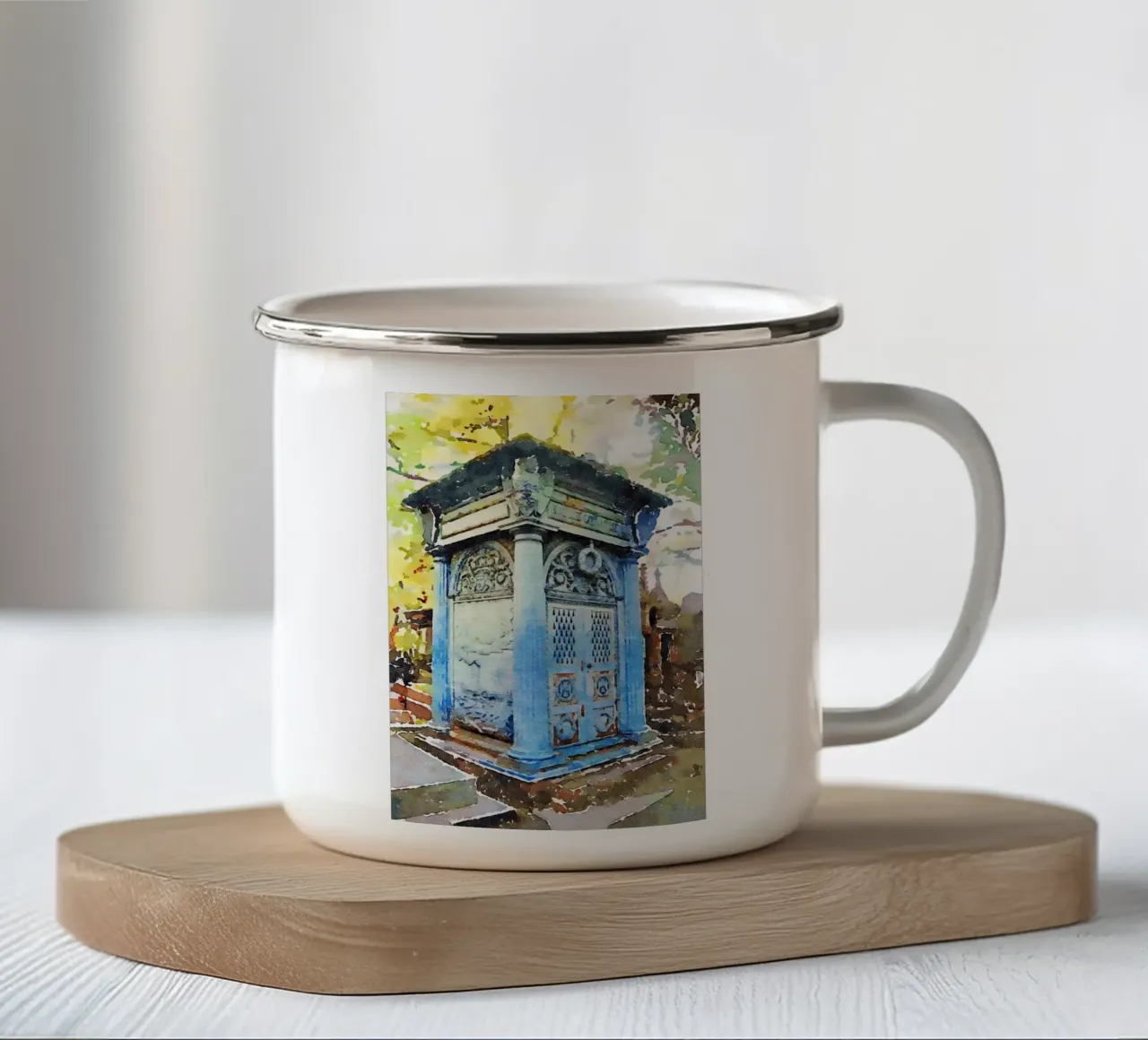 Montmartre tazza in smalto da Massimo Frascogna