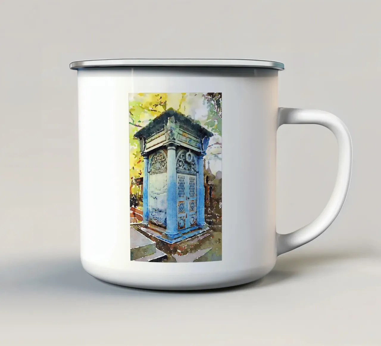Montmartre tazza in smalto da Massimo Frascogna