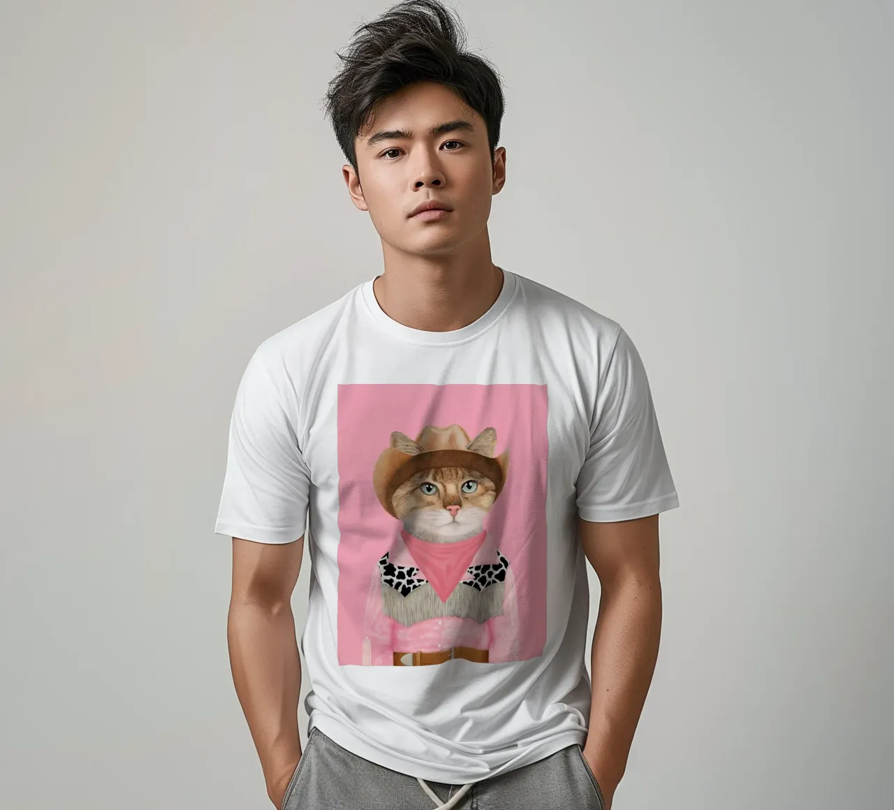 Gattino Ranch - Rosa t-shirt da Animal Crew