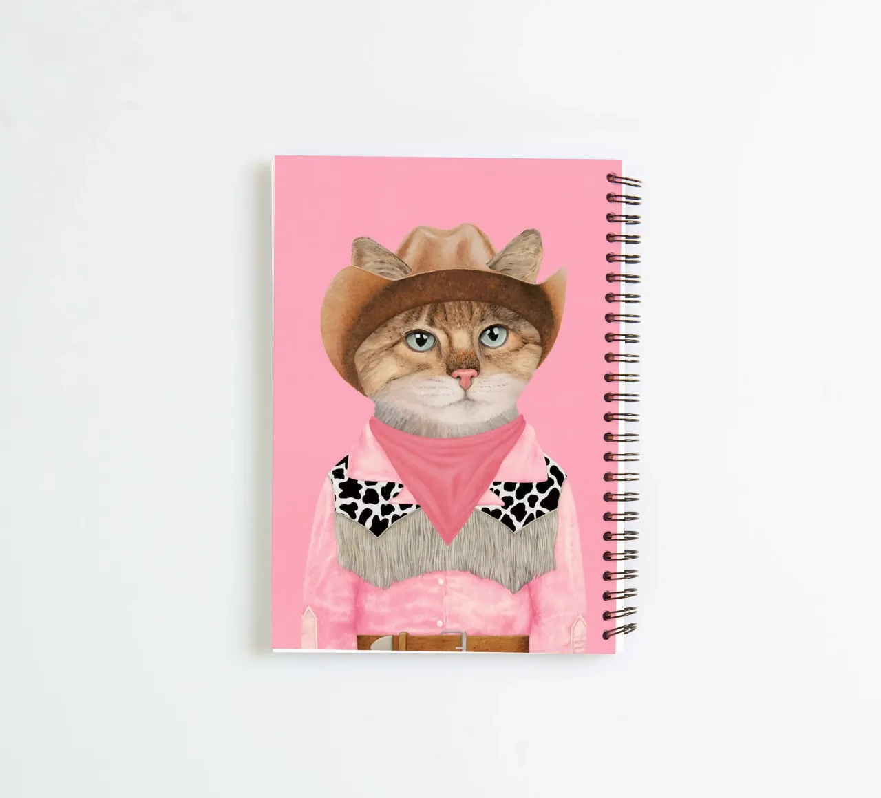 Ranch Kitten - Pink spiral notebook by Animal Crew