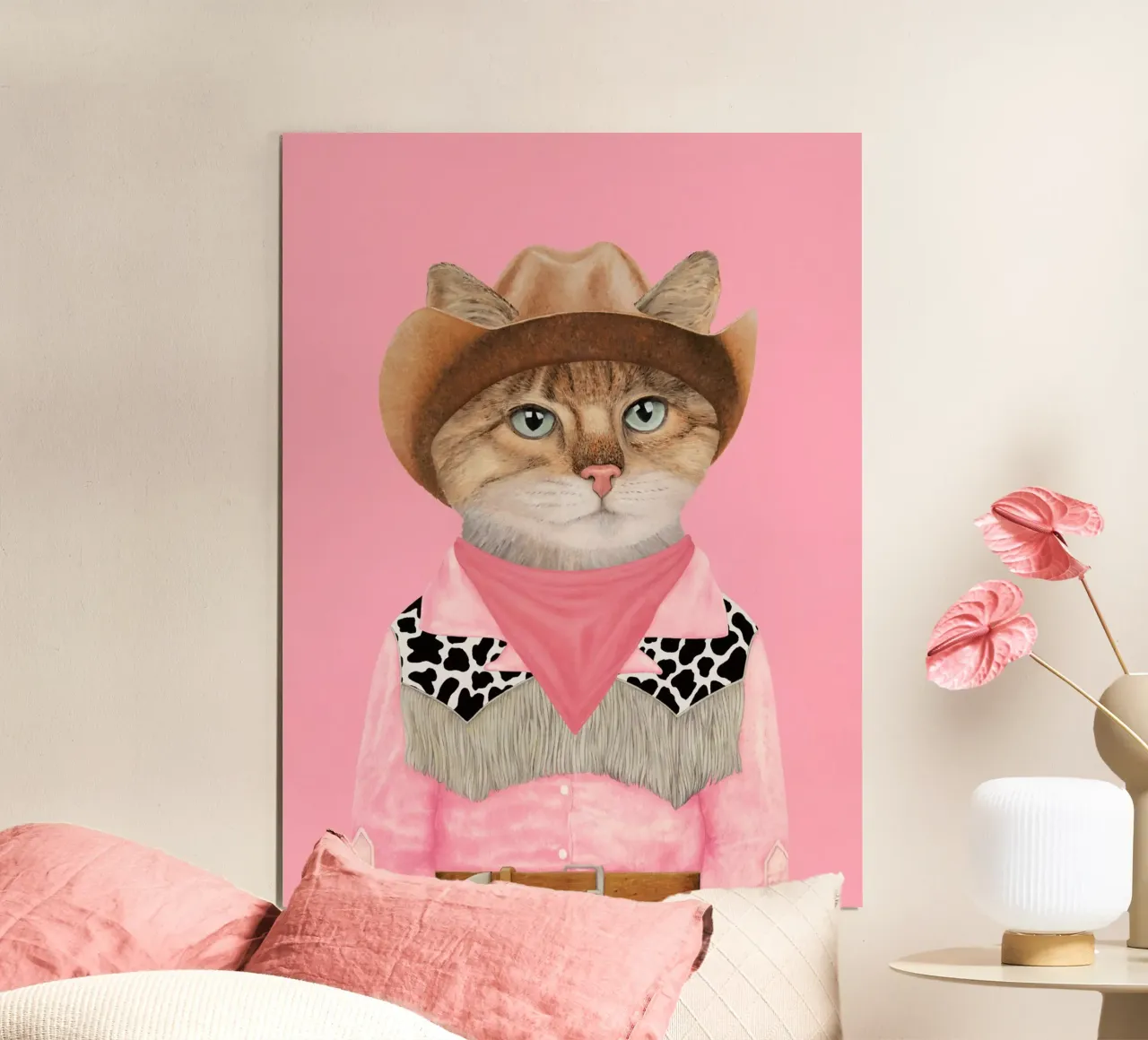 Ranch Kätzchen - Rosa Hahnemühle von Animal Crew