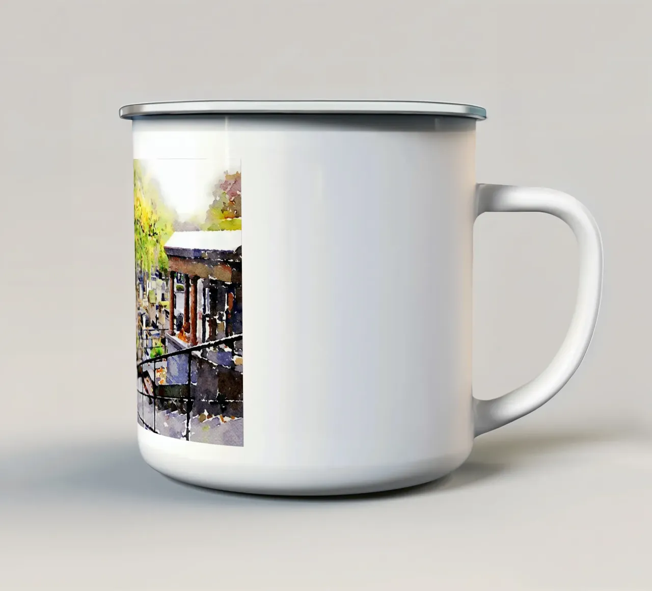 Montmartre tazza in smalto da Massimo Frascogna