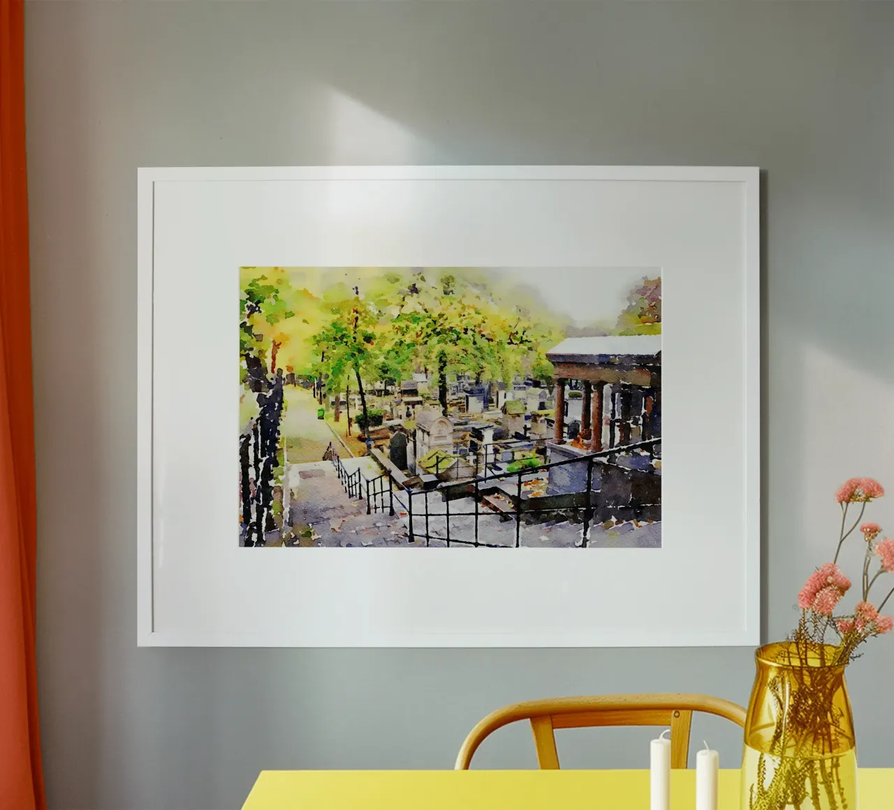 Montmartre poster con telaio in plastica da Massimo Frascogna