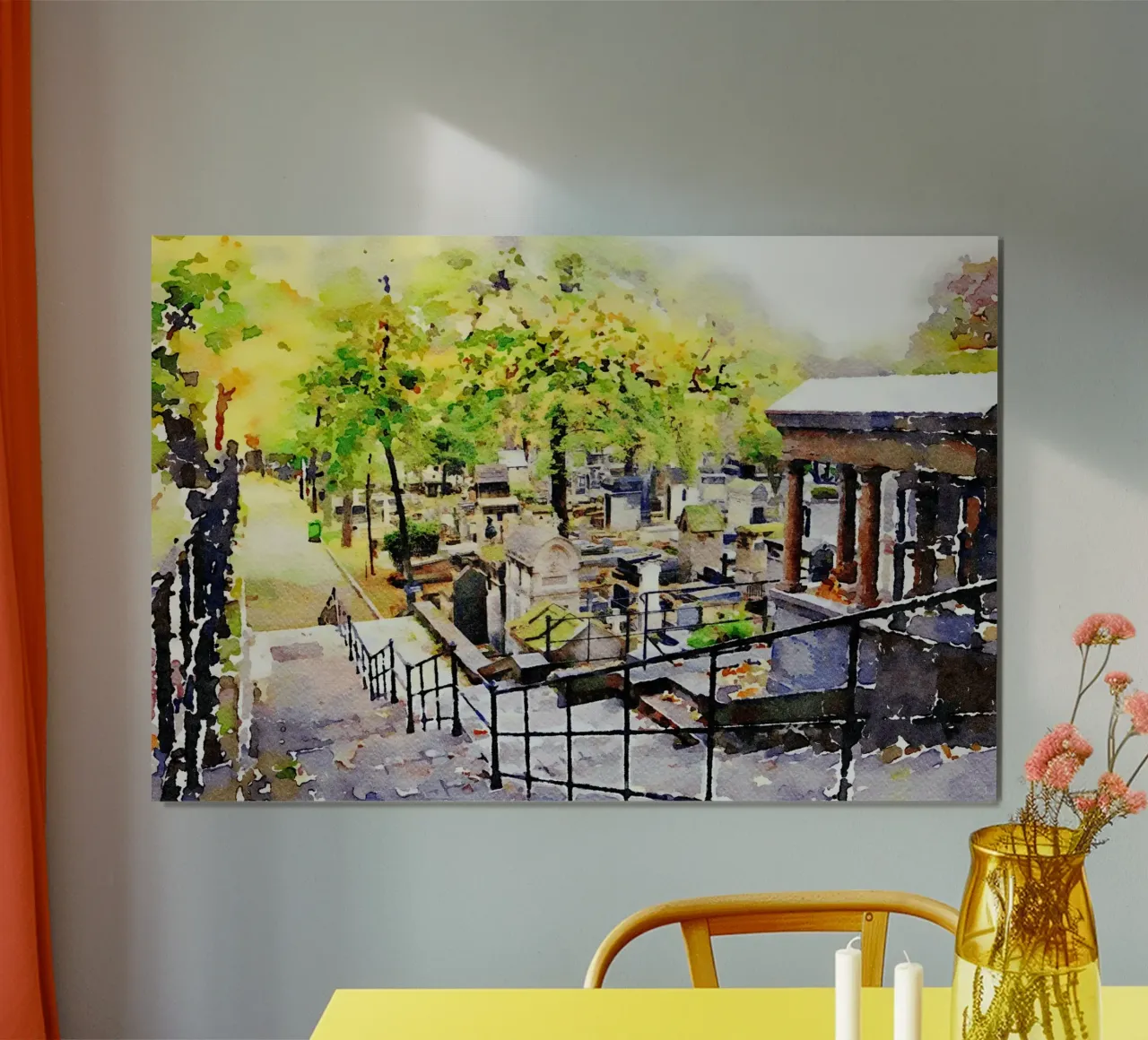 Montmartre poster con telaio in plastica da Massimo Frascogna