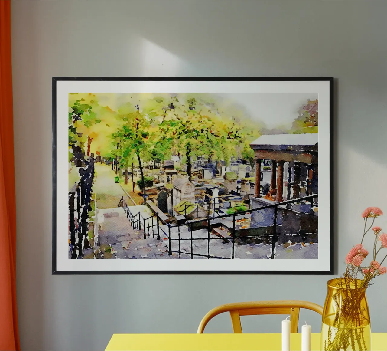Montmartre poster con telaio in plastica da Massimo Frascogna