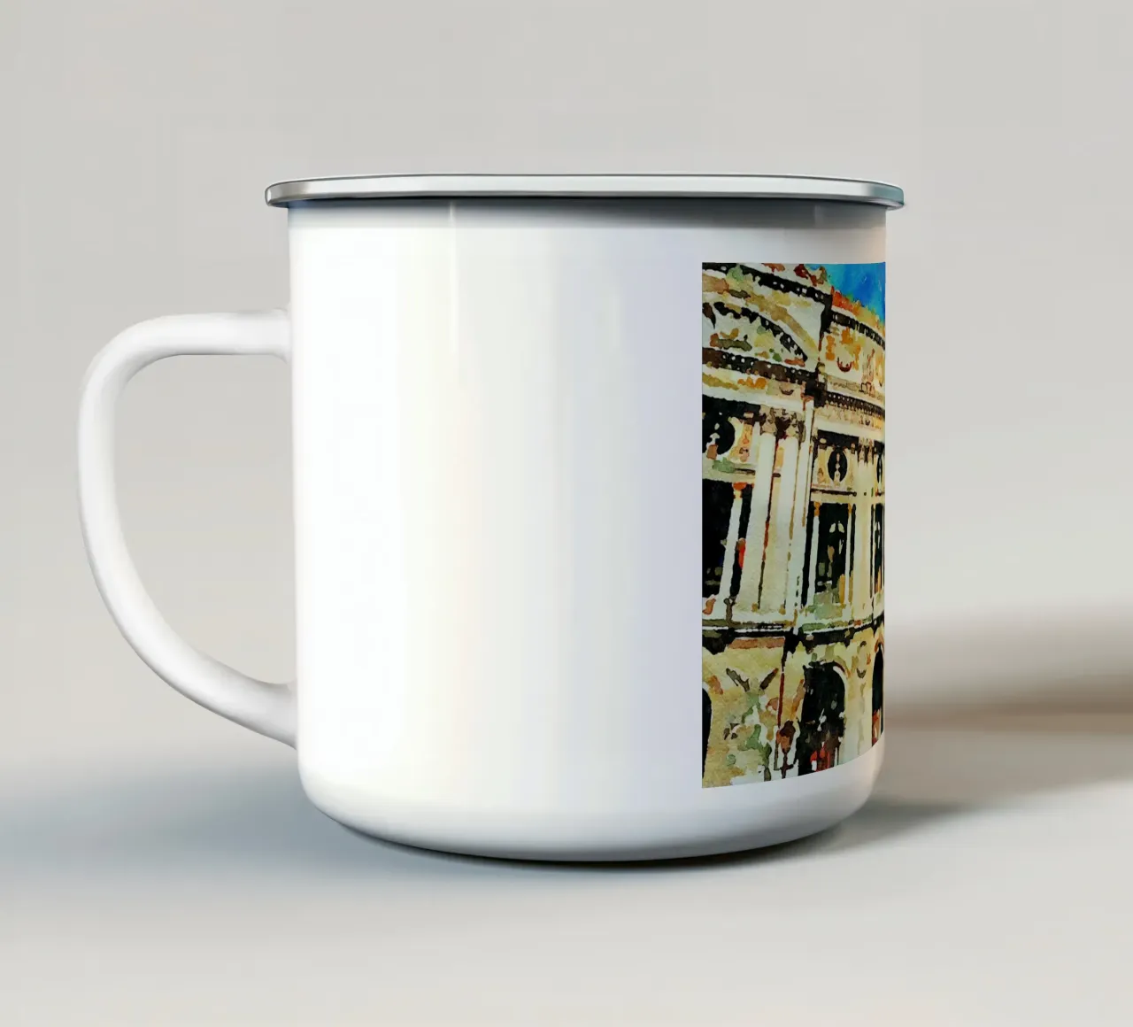 Parigi tazza in smalto da Massimo Frascogna