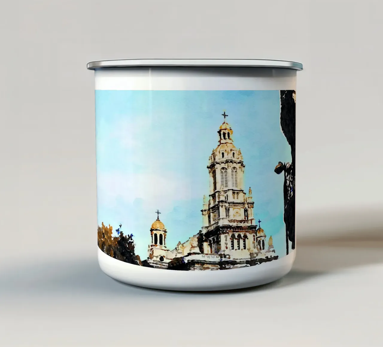 Parigi tazza in smalto da Massimo Frascogna