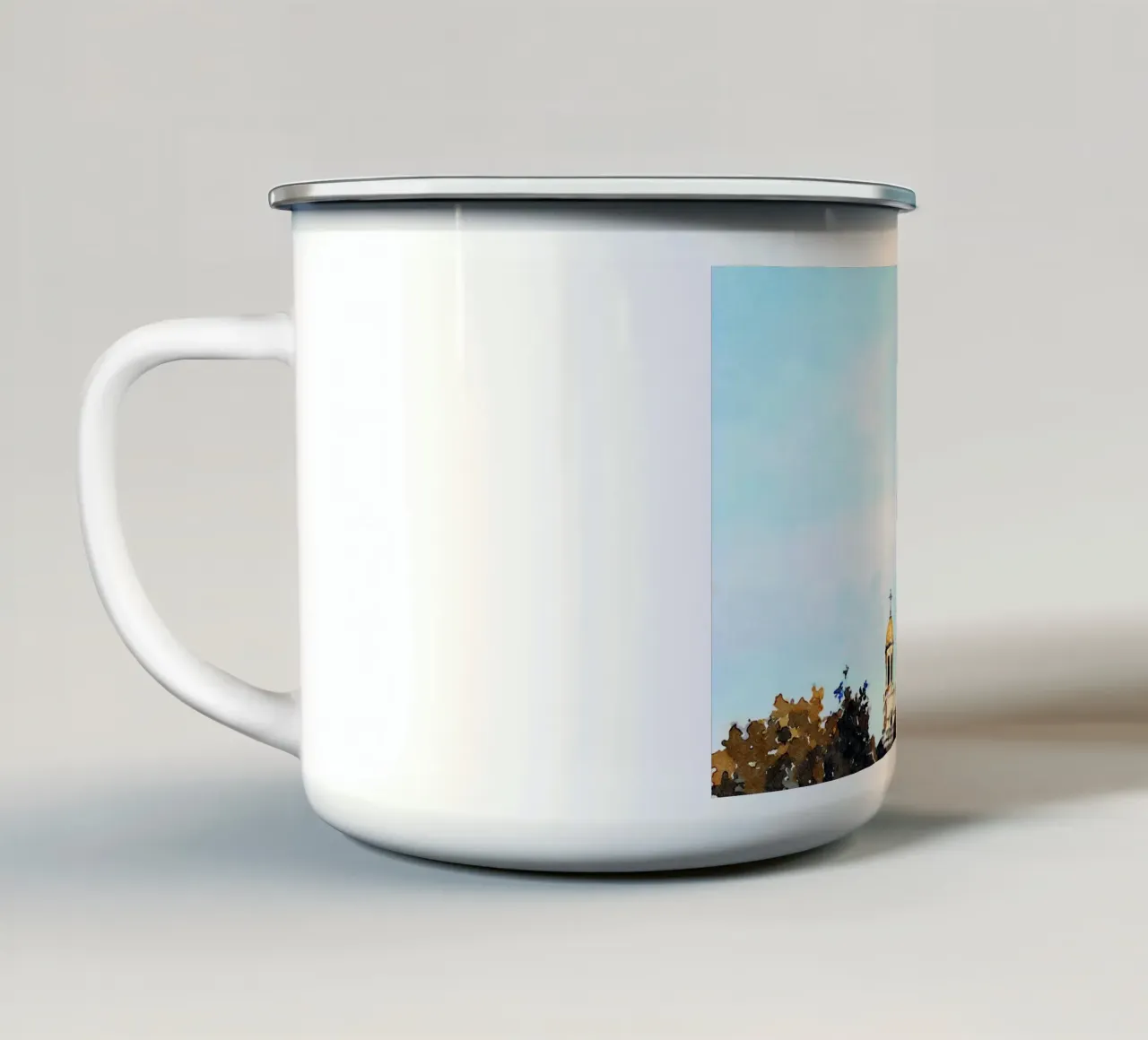 Parigi tazza in smalto da Massimo Frascogna