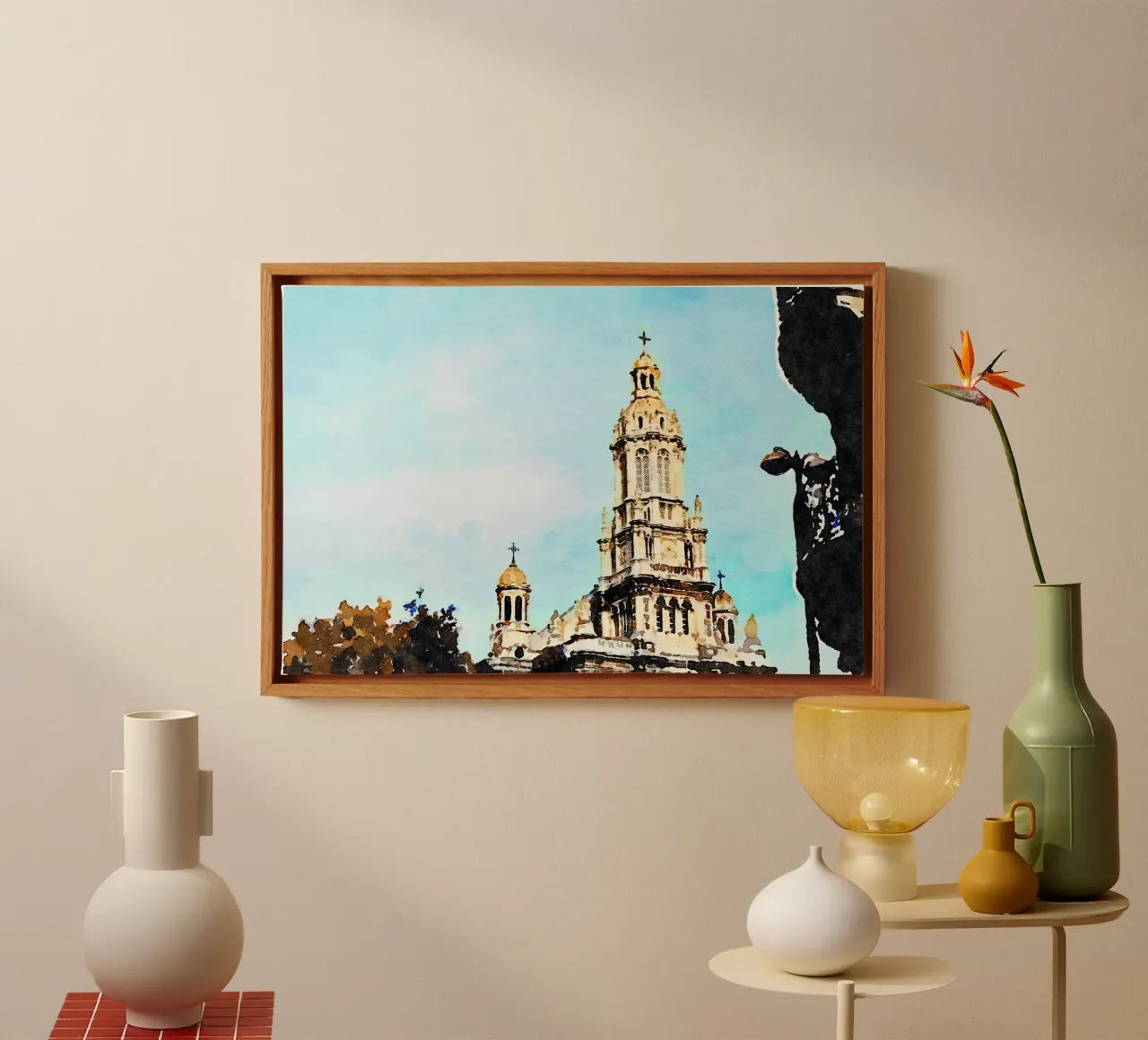 Parijs canvas met Baklijst van Massimo Frascogna