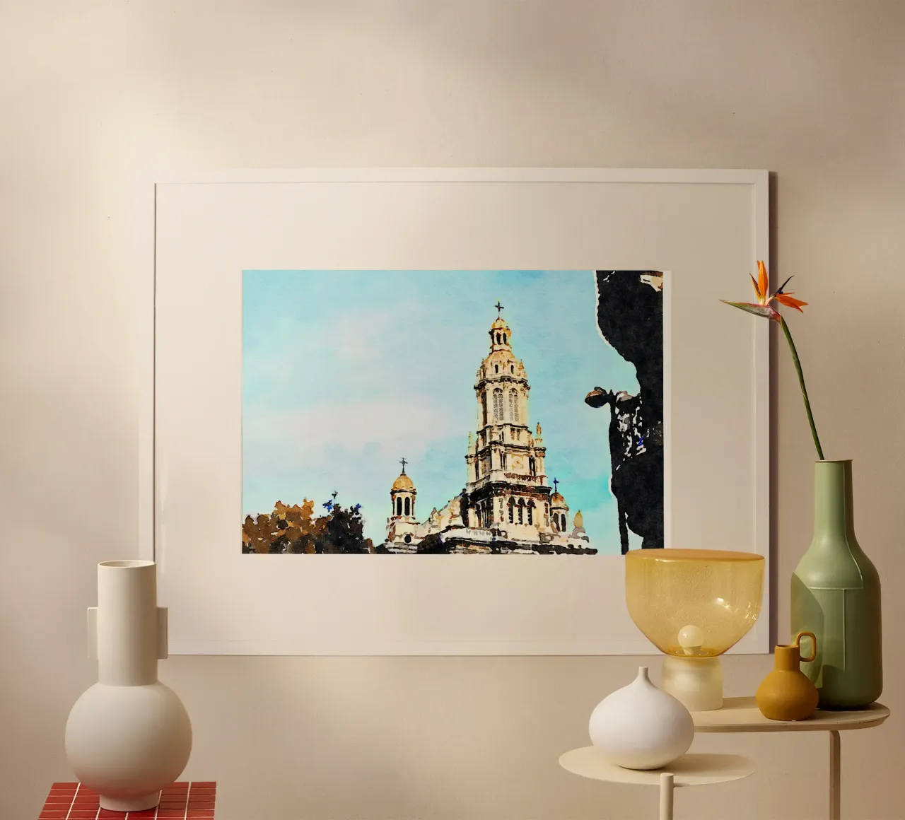 Parigi poster con telaio in alluminio da Massimo Frascogna